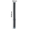 Pasek ze stali nierdzewnej do smartwatcha, Bizon Strap Watch Chain, Quick Release 20 mm, szary