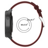 Pasek skórzany do smartwatcha, Bizon Strap Watch Casual, Quick Release 22 mm, bordowy