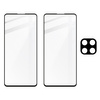 2x Szkło + szybka na aparat Bizon Edge Pack do Galaxy M53 5G