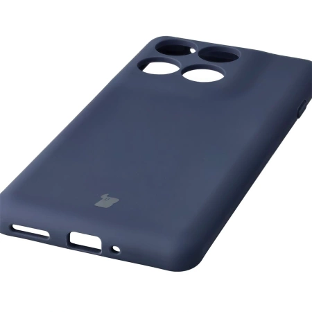 Silikonowe etui Bizon Soft Case do Motorola Edge 60 Pro, ciemnoniebieskie