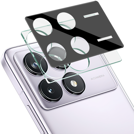 Szkło na aparat Bizon Glass Silk Lens do Xiaomi Poco X6 Pro / Poco F6 Pro, 2 sztuki