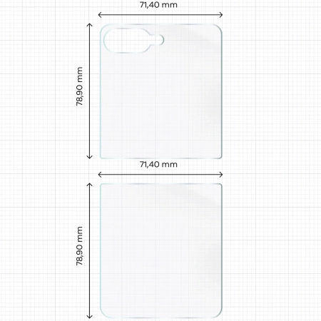 Folia hydrożelowa na tył Bizon Glass Hydrogel do Galaxy Z Flip7, 1 sztuka