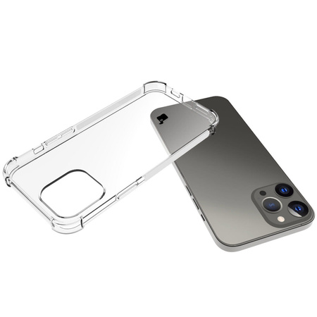 Etui + 2x szkło + obiektyw Bizon Case Clear Pack do iPhone 13 Pro Max, przezroczyste