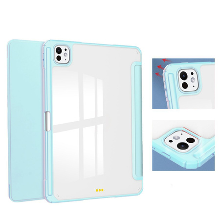 Etui Bizon Case Tab Clear Matt do iPad Pro 11" 2025 / 2024, błękitne