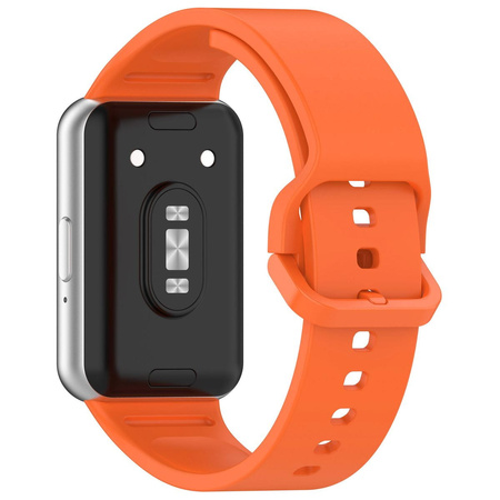 Pasek Bizon Strap Watch Silicone do Galaxy Fit 3, marchewkowy