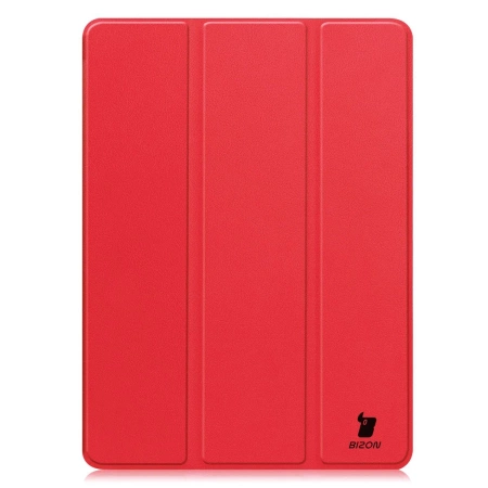 Etui z klapką Bizon Case Tab Croc do OnePlus Pad 3 / 2 Pro / OPPO Pad 4 / 4 Pro, czerwone