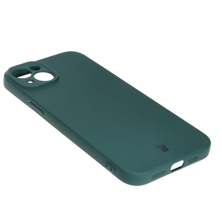 Etui Bizon Case Silicone do Apple iPhone 15 Plus, ciemnozielone
