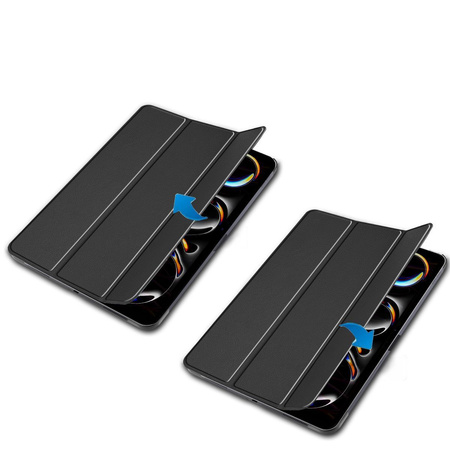 Etui Bizon Case Tab Croc do iPad Pro 13" 2025 / 2024, czarne