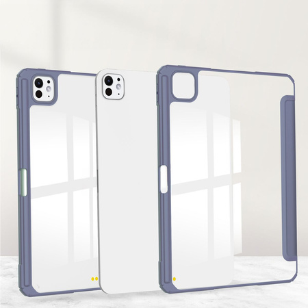 Etui Bizon Case Tab Clear Matt do iPad Pro 13" 2025 / 2024, lawendowe
