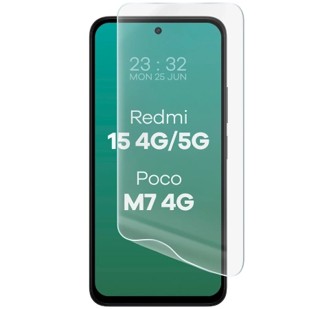 Folia hydrożelowa na ekran Bizon Glass Hydrogel Front do Xiaomi Redmi 15 4G / 5G / POCO M7 4G, 1 sztuka