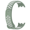 Pasek Bizon Strap Watch Octo do Xiaomi Mi Smart Band 8, zielono-biały