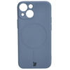 Etui Bizon Case Silicone Magnetic Sq do iPhone 13 Mini, szare