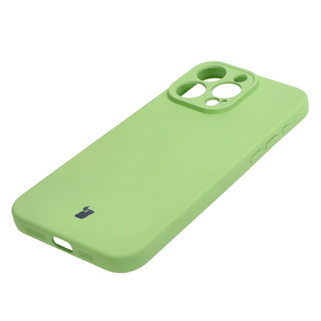 Etui Bizon Case Silicone do iPhone 15 Pro Max, jasnozielone