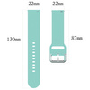 Pasek silikonowy do smartwatcha, Bizon Strap Watch Silicone Pro N, Quick Release 22 mm, turkusowy