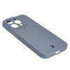 Etui Bizon Case Silicone do Apple iPhone 15 Pro, szare