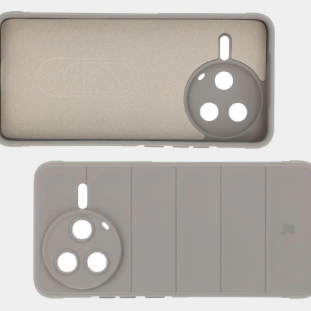 Pancerne etui Bizon Case Tur do Xiaomi Poco F7 Pro, jasnoszare