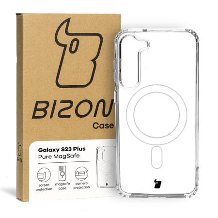 Etui Bizon Case Pure MagSafe do Samsung Galaxy S23 Plus, przezroczyste
