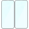 Szkło hartowane Bizon Glass Edge Duo do iPhone 16 Pro Max, czarna ramka, 2 sztuki