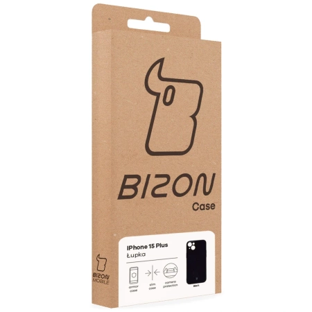 Etui Bizon Case Łupka do iPhone 15 Plus, czarne