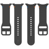 Silikonowy pasek Bizon Strap Watch Silicone G do Galaxy Watch 8 40 mm / 44 mm / 8 Classic 46 mm, szary