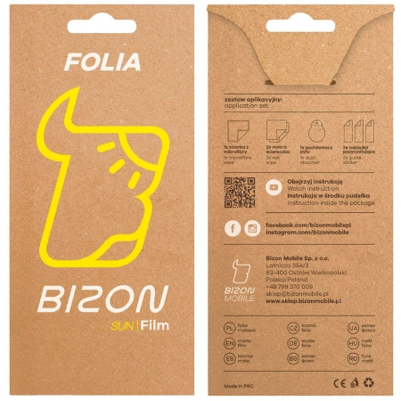 Folia matowa Bizon Glass Film Sun do Xiaomi Redmi A5 4G, 2 sztuki