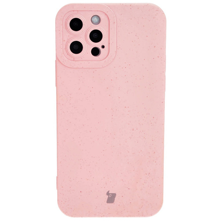 Ekologiczne etui Bizon Bio-Case do iPhone 12 Pro, różowe