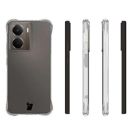 Elastyczne etui + 2x szkło hartowane Bizon Case Clear Pack do Realme 14 5G / 14T 5G