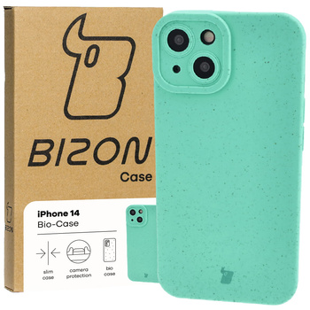 Ekologiczne etui Bizon Bio-Case do iPhone 14, zielone
