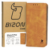 Etui z klapką Bizon Case Pocket Pro do iPhone 15 Plus, brązowe