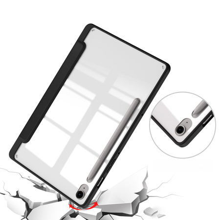 Etui Bizon Case Tab Clear Matt do Galaxy Tab S10 Lite / S10 FE / S9 / S9 FE, czarne