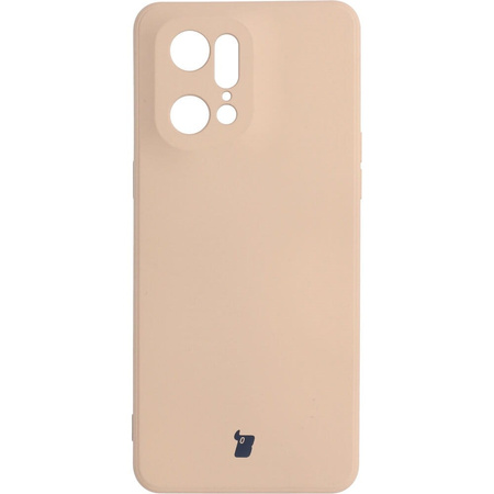 Etui Bizon Case Silicone do Oppo Find X5 Pro, jasnoróżowe