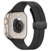 Silikonowy pasek Bizon Strap Watch Silicone L do Apple Watch 44/45/46/49 mm, czarny
