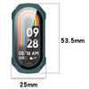 Etui ze szkłem do zegarka Bizon Case+Glass Watch do Xiaomi Smart Band 9, zielone