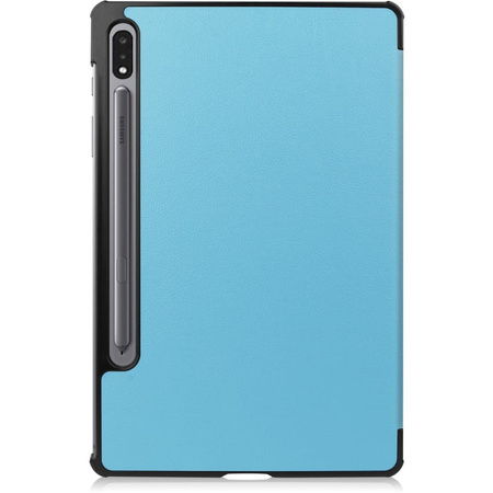 Etui Bizon Case Tab Croc do Galaxy Tab S8 / S7, błękitne