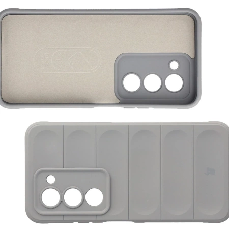 Pancerne etui Bizon Case Tur do Xiaomi Redmi 15 4G / 5G, jasnoszare