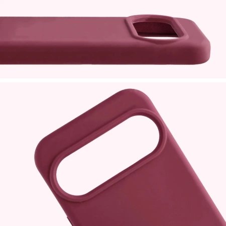 Silikonowe etui Bizon Soft Case do Google Pixel 10 / 10 Pro, ciemnofioletowe