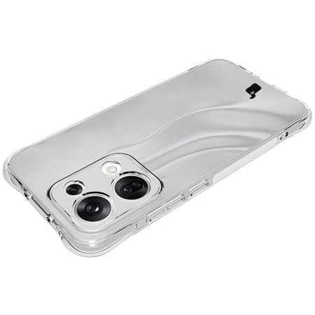 Elastyczne etui + 2x szkło hartowane Bizon Case Clear Pack do Oppo Reno13