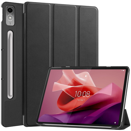 Etui Bizon Case Tab Croc do Lenovo Tab P12 12.7 TB 370, czarne