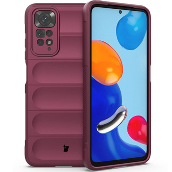 Pancerne etui Bizon Case Tur do Xiaomi Redmi Note 11 / 11S 4G, burgundowe