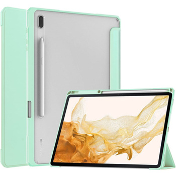 Etui Bizon Case Tab Clear Matt do Galaxy Tab S8 Plus / S7 Plus / S7 FE, miętowe