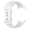 Silikonowy pasek Bizon Strap Watch Silicone S do Google Pixel Watch 3 (45mm), biały