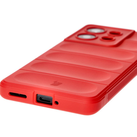 Pancerne etui Bizon Case Tur do Motorola Edge 50 Pro, czerwone