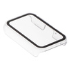 Etui Bizon Case+Glass Watch do Galaxy Fit 3, przezroczyste