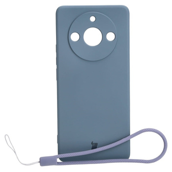 Etui Bizon Case Silicone Sq do Realme 11 Pro / 11 Pro+, szare