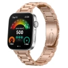 Pasek ze stali nierdzewnej Bizon Strap Watch Aura do Huawei Watch Fit 4 Pro/Fit 4/Fit 3, różowozłoty