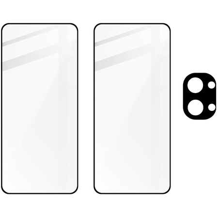 2x Szkło + szybka na aparat BIZON Edge 2 Pack do OnePlus Nord 3