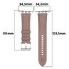 Skórzany pasek Bizon Strap Watch Casual do Apple Watch 44/45/46/49 mm, różowy
