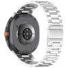 Pasek ze stali nierdzewnej Bizon Strap Watch Aura do Samsung Galaxy Watch 8 40 mm / 44 mm / 8 Classic 46 mm, srebrny