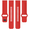 Pasek silikonowy do smartwatcha, Bizon Strap Watch Silicone Pro H, Quick Release 22 mm, czerwony