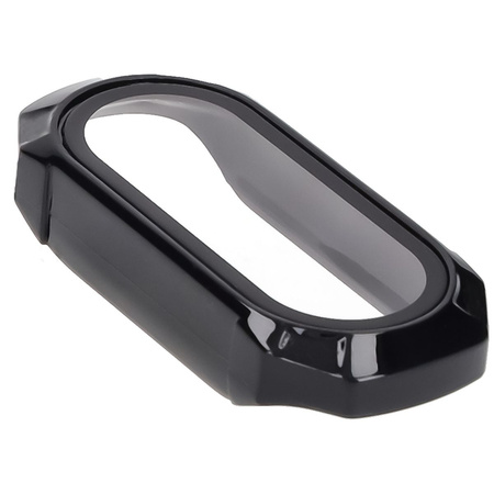 Etui ze szkłem do zegarka Bizon Case+Glass Watch do Xiaomi Smart Band 9, czarne